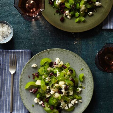 Dan Kluger’s Recipe for Celery Salad with Pear, Feta, Olives and Jalapeño